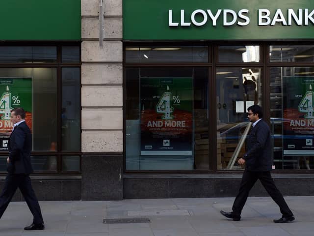 Lloyds Banking Group has said its profits nearly doubled in the final three months of 2022 as its loan book swelled and interest rates increased.
