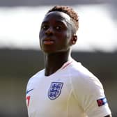 WALSALL, ENGLAND - MAY 07: Arvin Appiah of England during the UEFA European Under-17 Championship at Bescot Stadium on May 7, 2018 in Walsall, England. (Photo by Catherine Ivill/Getty Images) 