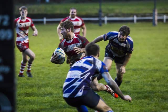 Tom Edwards playing for former club Wetherby RUFC
