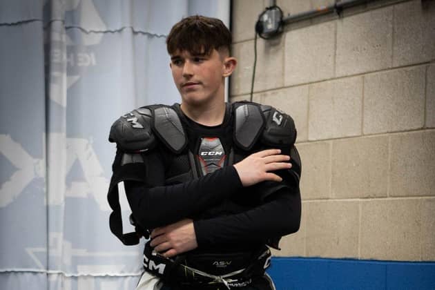 ON THE UP: Teenager Owen Bruton has enjoyed a memorable 12 months since making the move up to senior hockey just over a year ago, making himself a mainstay of NIHL National's Hull Seahawks. Picture: Adam Everitt