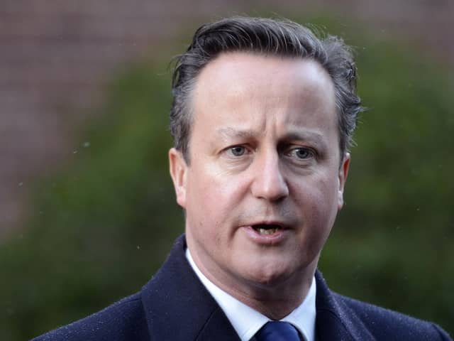Former Prime Minister David Cameron addresses the media in 2014. PIC: Charles McQuillan/Getty Images