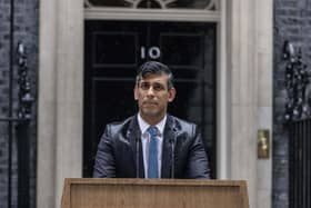 Rishi Sunak announcing the general election of 2024. PIC: Jack Hill/The Times/The Sunday Times/PA Wire