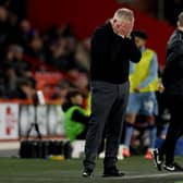 GUTTED: Chris Wilder is unable to hide his despair as Sheffield United are hammered by Aston Villa
