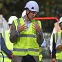 The Prince of Wales talks with workers from across the construction industry. PIC: Justin Tallis/PA Wire
