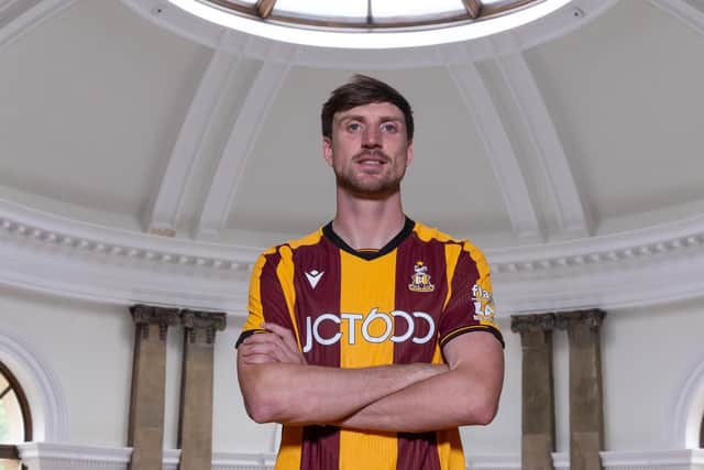 New Bradford City signing Jake Beesley. Picture courtesy of BCAFC.