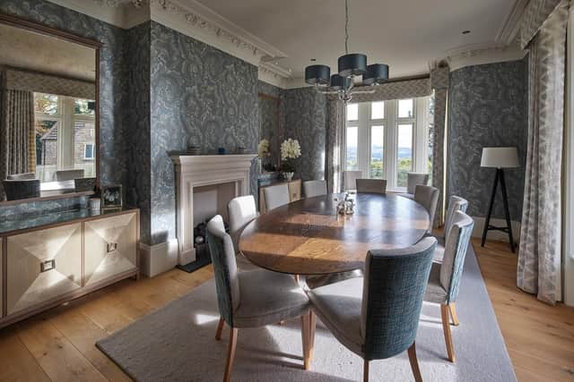 The original formal dining room with interior design by Richard Grafton Interiors