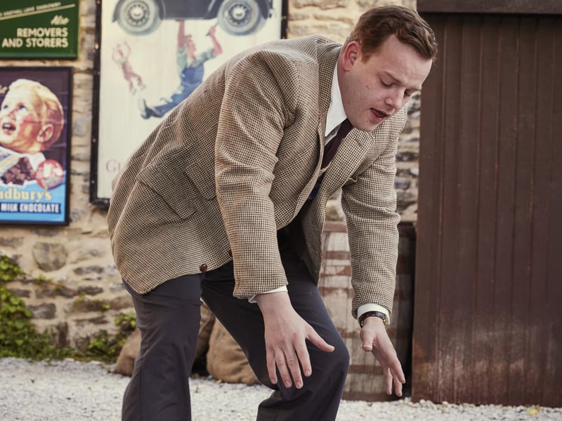 Callum Woodhouse (Tristan Farnon) is chasing an escaped pet - who might it be?