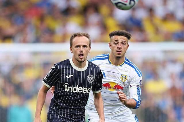 DIFFERENT JOBS: Ethan Ampadu (right) dropped into a back three on Sunday (Image: Michael Regan/Getty Images)