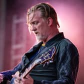 Josh Homme of Queens of The Stone Age onstage at The Piece Hall, Halifax. Picture: Ellis Robinson