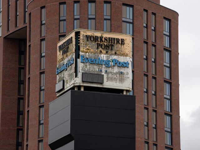 YEP/ YP Clocktower at the former offices on Wellington Street, Leeds.