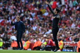 FOUNDATIONS: Arsenal manager Mikel Arteta (right) has had the sort of patience the likes of Leeds United coach Jesse Marsch (left) will need