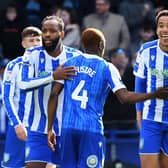 Defender Gabriel Otegbayo celebrates scoring the equalising goal for Wednesday against Charlton (Picture: Steve Ellis)