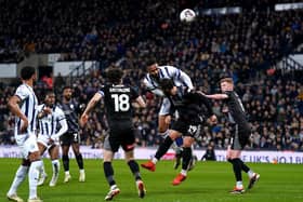 West Bromwich Albion's Kyle Bartley wins a header during the Sky Bet Championship match at The Hawthorns, West Bromwich. Picture date: Wednesday April 10, 2024. Image: Bradley Collyer/PA Wire