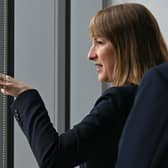 Chancellor of the Exchequer Rachel Reeves looks from a window before a roundtable discussion with top finance executives in Leeds. PIC: Oli Scarff/PA Wire