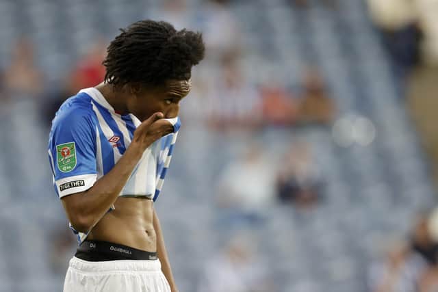 Huddersfield Town's Etienne Camara after a tough night against Preston (Picture: Richard Sellers/PA)