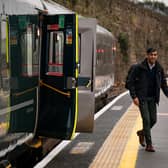 Prime Minister Rishi Sunak arrives at a train station in Cornwall on day six of the General Election campaign trail. PIC: Aaron Chown/PA Wire