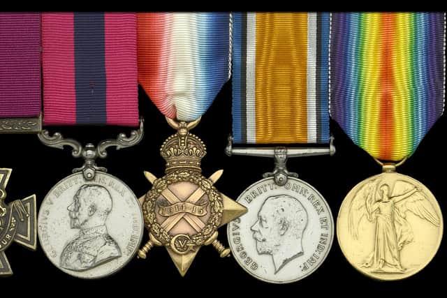 Sgt Loosemore's medals. Image: Noonans.