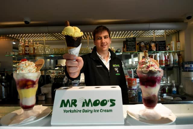 Harry Foreman pictured at Mr Moo's Ice Cream Skipsea
