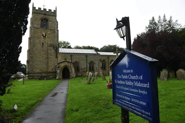 Village of the week. St Andrew's Church is the parish church at Kirkby Malzeard.