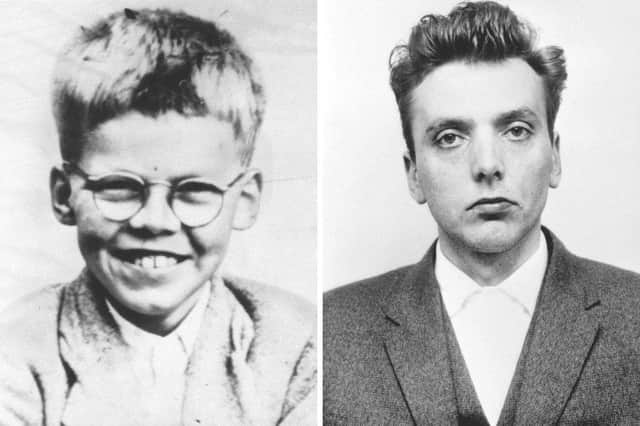 Moors Murders victim Keith Bennett and right, Ian Brady. Picture: PA.