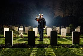 A previous remembrance ceremony at Commonwealth War Graves Commission's Stonefall Cemetery in Harrogate. Picture Tony Johnson