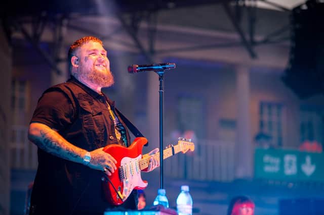 Rag 'n' Bone Man at the Piece Hall on Friday night. Photo: Cuffe and Taylor and The Piece Hall
