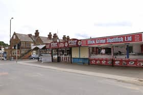 A general view of food kiosks at the Scarborough Harbour near West Pier. PIC: Richard Ponter