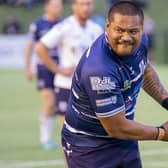 Joey Leilua scored two tries for Featherstone Rovers against Newcastle Thunder. (Picture: Dec Hayes)