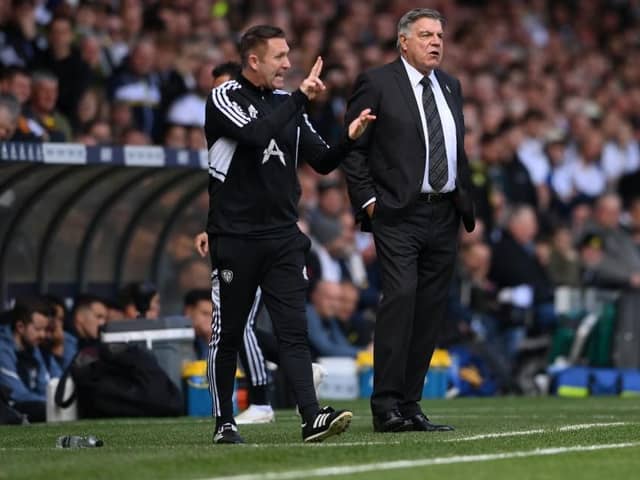 NEW JOB: Robbie Keane pictured with Sam Allardyce in his time as Leeds United coach