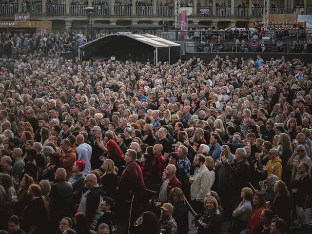 The bands drew a sold-out crowd