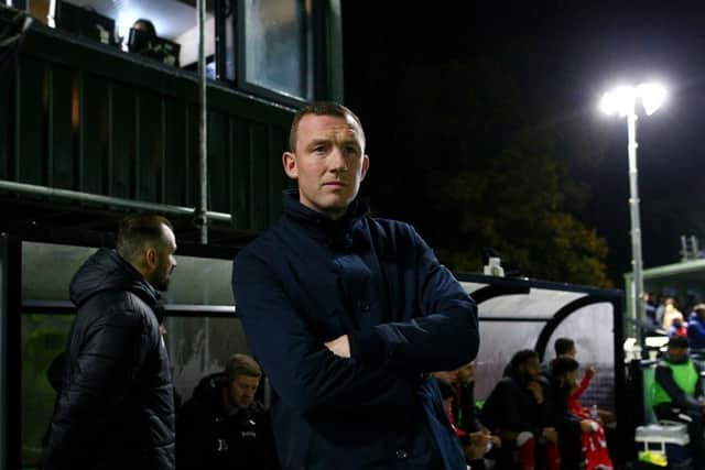 Barnsley manager Neill Collins. Picture: Charlie Crowhurst/Getty Images.