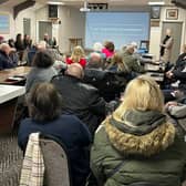 Around 60 people attended a meeting held on Thursday, 11 January, discuss plans to block the proposed recycling plant.