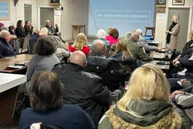 Around 60 people attended a meeting held on Thursday, 11 January, discuss plans to block the proposed recycling plant.