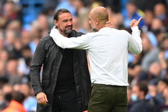 TESTED: Daniel Farke has gone head to head with the likes of Manchester City's Pep Guardiola, widely regarded as the world's best manager