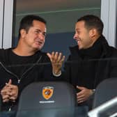 WATCHING BRIEF: New head coach Liam Rosenior (right) watched Hull City take on Middlesborough in the company of owner Acun Ilicali