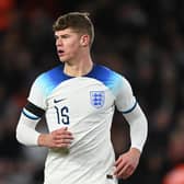 Charlie Cresswell found the net for England under-21s. Image: Gareth Copley/Getty Images