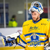 LEADING MAN: Sam Gospel has led the way for netminders in NIHL National in recent years but faces a constant battle to stay ahead of his rivals. Picture: ben Gordon/Knights Media.