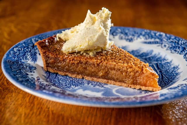 Treacle tart. Picture By Yorkshire Post Photographer,  James Hardisty.