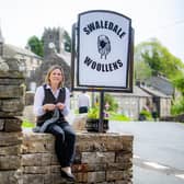 Owner Gillian Whitehead at Swaledale Woolens in Muker which celebrates the 50th anniversary in business, photographed by Tony Johnson for The Yorkshire Post
