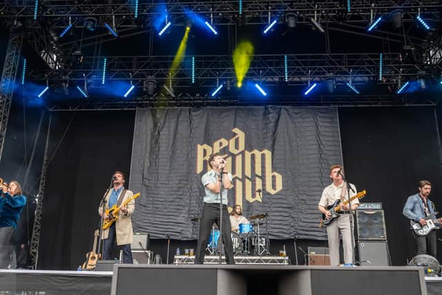 Red Run Club onstage during day two of Tramlines, Sheffield. Picture: Scott Antcliffe