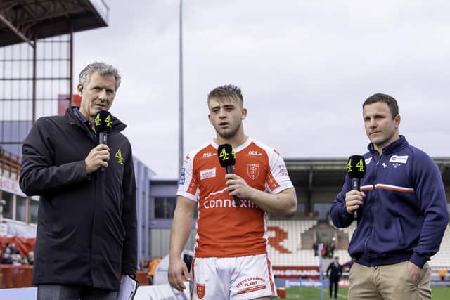 Willie Peters, right, has challenged Hull KR to back up the win over Wigan Warriors. (Photo: Allan McKenzie/SWpix.com)