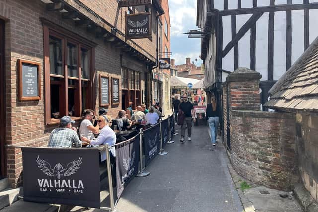 The outside of Valhalla, in Patrick Pool, York