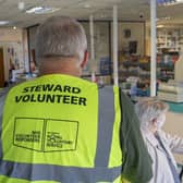 Stephen Pardon, Royal Voluntary†Service (RVS) volunteer helping at the vaccination centre set up in Hull. Picture Tony Johnson