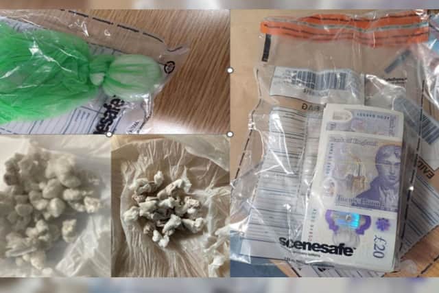Drugs and cash seized as part of a crackdown on county lines drug dealers in North Yorkshire.