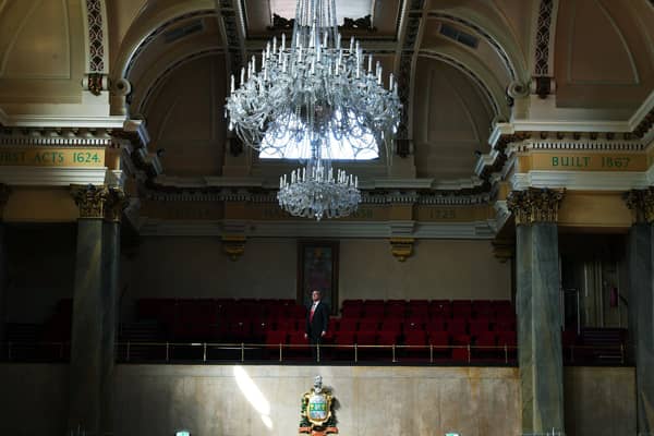 The Master Cutler Charles Turner in the grand hall.Picture Jonathan Gawthorpe