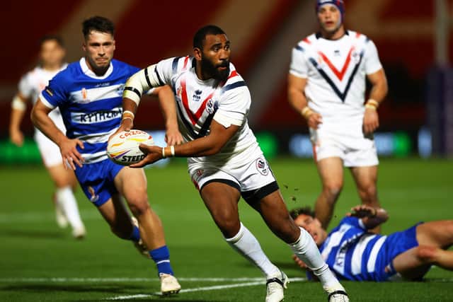 New Wakefield Trinity signing Samisoni Langi in action for France. (Photo: Michael Steele/Getty Images)