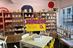 Lauren Lister – owner of Pottery Spot - which is part of the Brighouse Gift Car