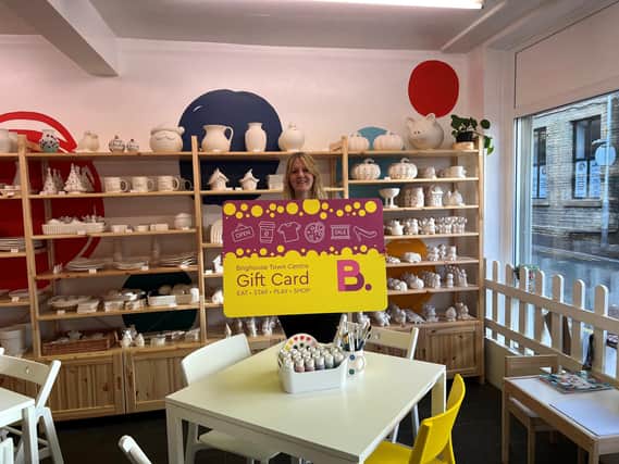 Lauren Lister – owner of Pottery Spot - which is part of the Brighouse Gift Car