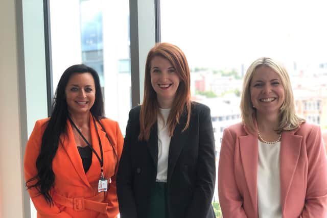 Left to right: Emma Digby, Leeds executive partner at Ward Hadaway, Kirsty McKinnon, head of relationships, Leeds Community Foundation, and Christina Kettlewell, director, Ward Hadaway