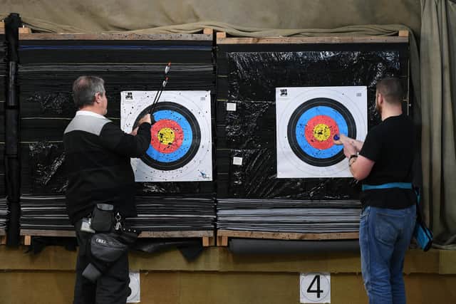 The Valley Bowmen of Huddersfield archery club, which is celebrating it's 60th anniversary. Picture Jonathan Gawthorpe